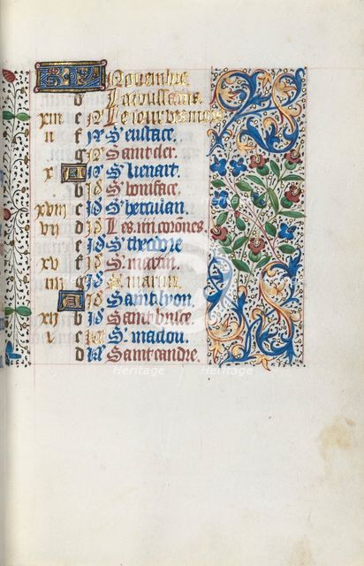 Book of Hours (Use of Rouen): fol. 111r, c. 1470. Creator: Master of the Geneva Latini (French, active Rouen, 1460-80).