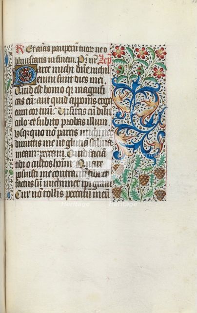 Book of Hours (Use of Rouen): fol. 115r, c. 1470. Creator: Master of the Geneva Latini (French, active Rouen, 1460-80).