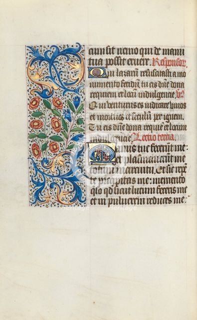 Book of Hours (Use of Rouen): fol. 116v, c. 1470. Creator: Master of the Geneva Latini (French, active Rouen, 1460-80).