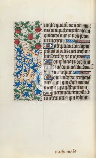 Book of Hours (Use of Rouen): fol. 126v, c. 1470. Creator: Master of the Geneva Latini (French, active Rouen, 1460-80).