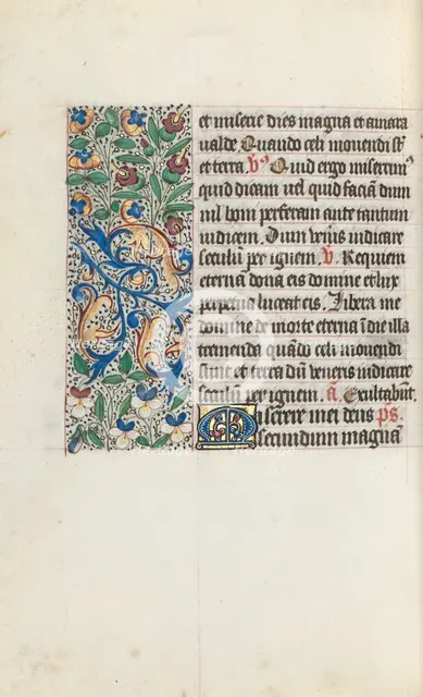 Book of Hours (Use of Rouen): fol. 133v, c. 1470. Creator: Master of the Geneva Latini (French, active Rouen, 1460-80).