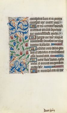 Book of Hours (Use of Rouen): fol. 134v, c. 1470. Creator: Master of the Geneva Latini (French, active Rouen, 1460-80)