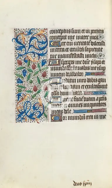 Book of Hours (Use of Rouen): fol. 134v, c. 1470. Creator: Master of the Geneva Latini (French, active Rouen, 1460-80).