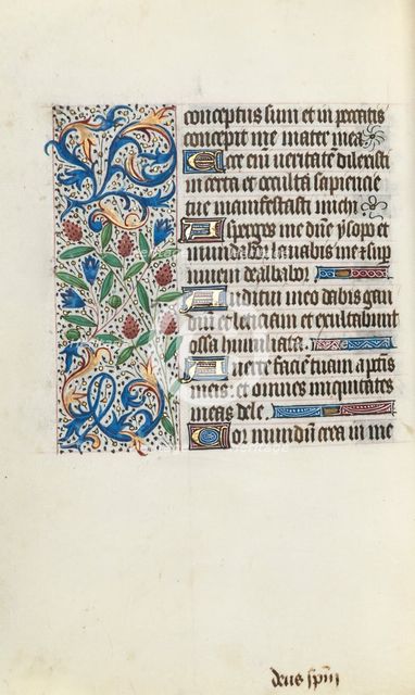 Book of Hours (Use of Rouen): fol. 134v, c. 1470. Creator: Master of the Geneva Latini (French, active Rouen, 1460-80).