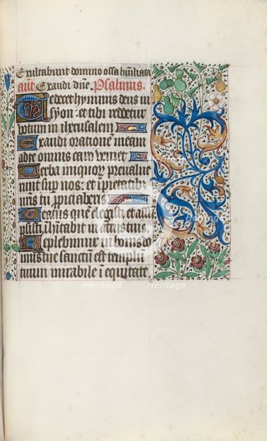 Book of Hours (Use of Rouen): fol. 136r, c. 1470. Creator: Master of the Geneva Latini (French, active Rouen, 1460-80).