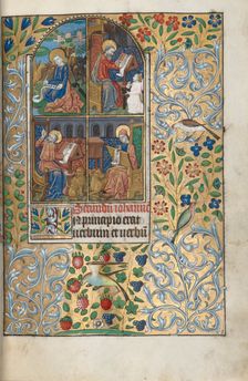 Book of Hours (Use of Rouen): fol. 13r, The Four Evangelists, c. 1470. Creator: Master of the Geneva Latini (French, active Rouen, 1460-80)