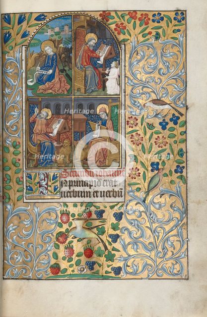 Book of Hours (Use of Rouen): fol. 13r, The Four Evangelists, c. 1470. Creator: Master of the Geneva Latini (French, active Rouen, 1460-80).