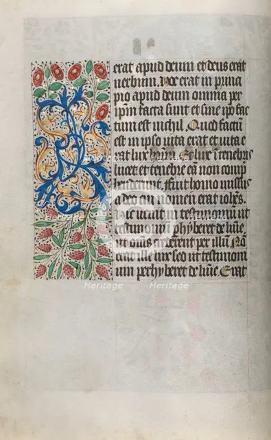 Book of Hours (Use of Rouen): fol. 13v, c. 1470. Creator: Master of the Geneva Latini (French, active Rouen, 1460-80).