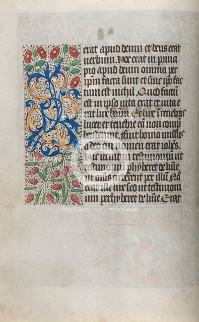 Book of Hours (Use of Rouen): fol. 13v, c. 1470. Creator: Master of the Geneva Latini (French, active Rouen, 1460-80).