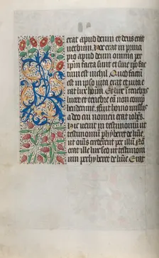 Book of Hours (Use of Rouen): fol. 13v, c. 1470. Creator: Master of the Geneva Latini (French, active Rouen, 1460-80)