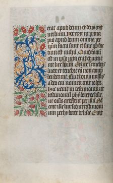 Book of Hours (Use of Rouen): fol. 13v, c. 1470. Creator: Master of the Geneva Latini (French, active Rouen, 1460-80)