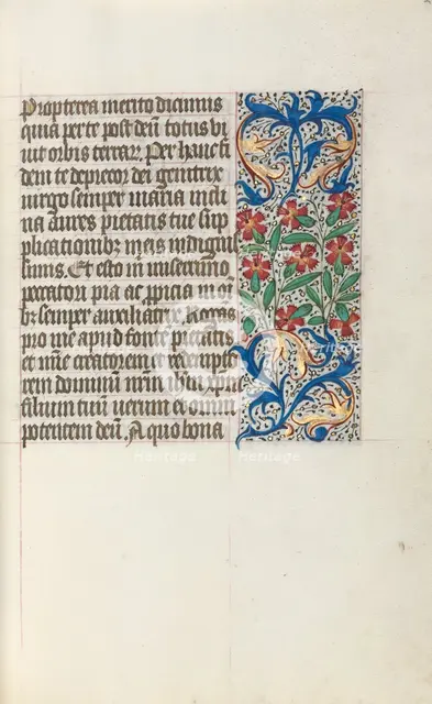 Book of Hours (Use of Rouen): fol. 24r, c. 1470. Creator: Master of the Geneva Latini (French, active Rouen, 1460-80).