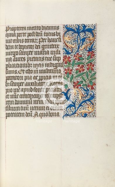 Book of Hours (Use of Rouen): fol. 24r, c. 1470. Creator: Master of the Geneva Latini (French, active Rouen, 1460-80).