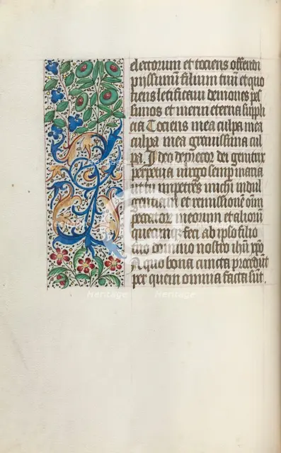 Book of Hours (Use of Rouen): fol. 25v, c. 1470. Creator: Master of the Geneva Latini (French, active Rouen, 1460-80).