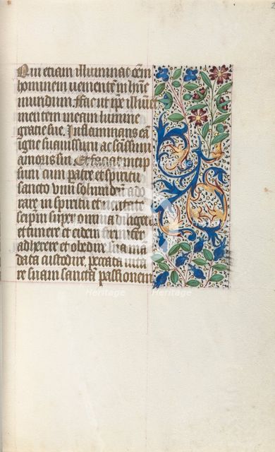 Book of Hours (Use of Rouen): fol. 26r, c. 1470. Creator: Master of the Geneva Latini (French, active Rouen, 1460-80).