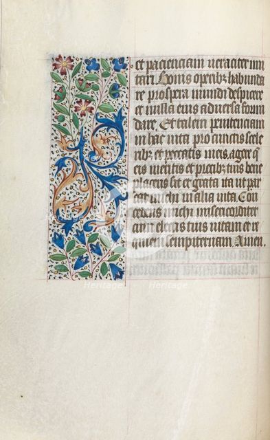 Book of Hours (Use of Rouen): fol. 26v, c. 1470. Creator: Master of the Geneva Latini (French, active Rouen, 1460-80).
