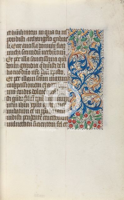 Book of Hours (Use of Rouen): fol. 20r, c. 1470. Creator: Master of the Geneva Latini (French, active Rouen, 1460-80).