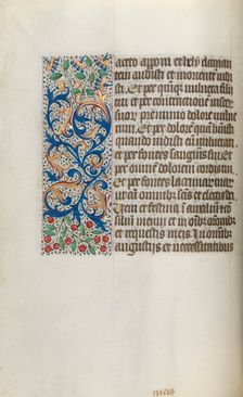 Book of Hours (Use of Rouen): fol. 20v, c. 1470. Creator: Master of the Geneva Latini (French, active Rouen, 1460-80)