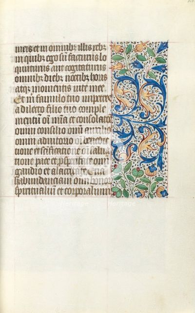 Book of Hours (Use of Rouen): fol. 21r, c. 1470. Creator: Master of the Geneva Latini (French, active Rouen, 1460-80).