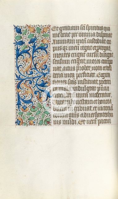 Book of Hours (Use of Rouen): fol. 21v, c. 1470. Creator: Master of the Geneva Latini (French, active Rouen, 1460-80).