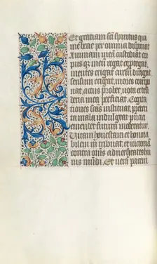 Book of Hours (Use of Rouen): fol. 21v, c. 1470. Creator: Master of the Geneva Latini (French, active Rouen, 1460-80)