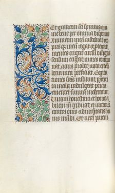 Book of Hours (Use of Rouen): fol. 21v, c. 1470. Creator: Master of the Geneva Latini (French, active Rouen, 1460-80)