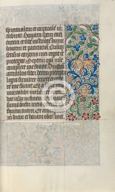 Book of Hours (Use of Rouen): fol. 22r, c. 1470. Creator: Master of the Geneva Latini (French, active Rouen, 1460-80).