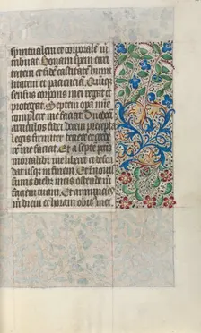 Book of Hours (Use of Rouen): fol. 22r, c. 1470. Creator: Master of the Geneva Latini (French, active Rouen, 1460-80)