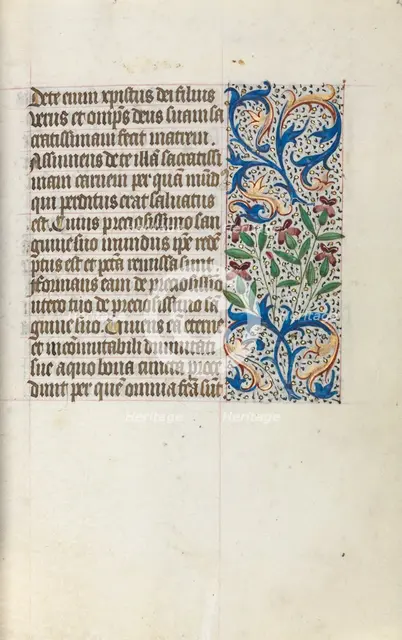 Book of Hours (Use of Rouen): fol. 23r, c. 1470. Creator: Master of the Geneva Latini (French, active Rouen, 1460-80).