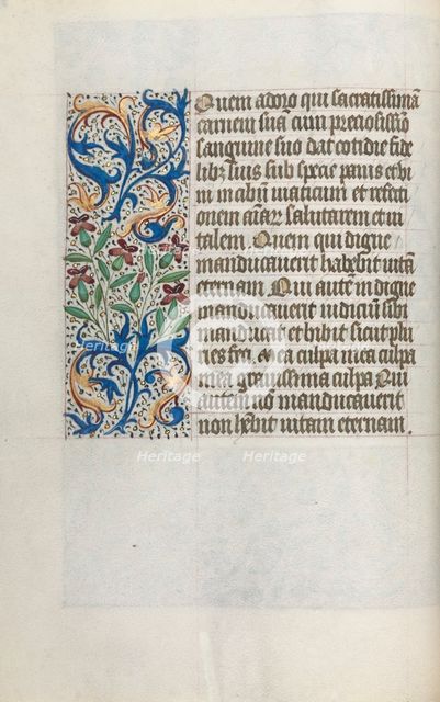Book of Hours (Use of Rouen): fol. 23v, c. 1470. Creator: Master of the Geneva Latini (French, active Rouen, 1460-80).