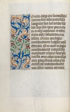 Book of Hours (Use of Rouen): fol. 23v, c. 1470. Creator: Master of the Geneva Latini (French, active Rouen, 1460-80)