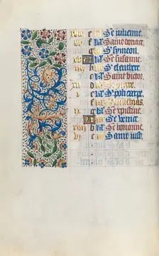 Book of Hours (Use of Rouen): fol. 2v, c. 1470. Creator: Master of the Geneva Latini (French, active Rouen, 1460-80)