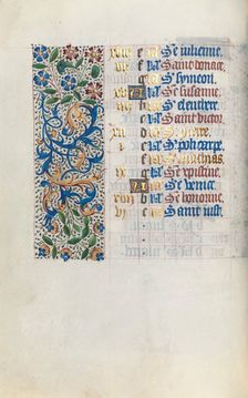 Book of Hours (Use of Rouen): fol. 2v, c. 1470. Creator: Master of the Geneva Latini (French, active Rouen, 1460-80)