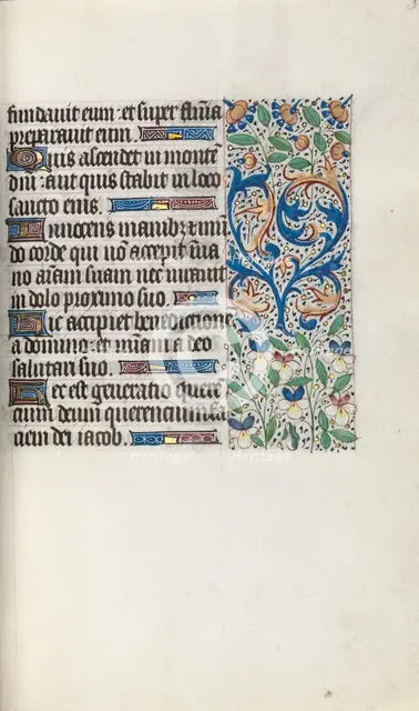 Book of Hours (Use of Rouen): fol. 34r, c. 1470. Creator: Master of the Geneva Latini (French, active Rouen, 1460-80).