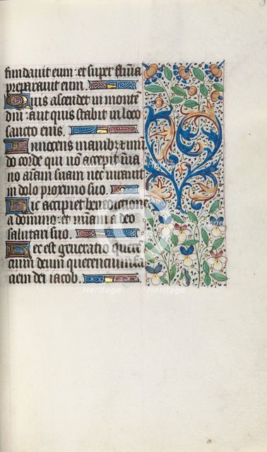 Book of Hours (Use of Rouen): fol. 34r, c. 1470. Creator: Master of the Geneva Latini (French, active Rouen, 1460-80).