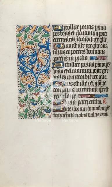 Book of Hours (Use of Rouen): fol. 34v, c. 1470. Creator: Master of the Geneva Latini (French, active Rouen, 1460-80).