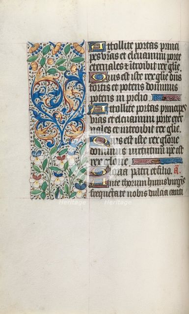 Book of Hours (Use of Rouen): fol. 34v, c. 1470. Creator: Master of the Geneva Latini (French, active Rouen, 1460-80).