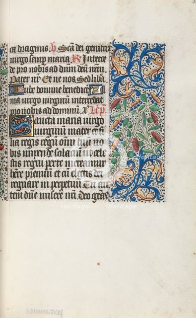 Book of Hours (Use of Rouen): fol. 35r, c. 1470. Creator: Master of the Geneva Latini (French, active Rouen, 1460-80).