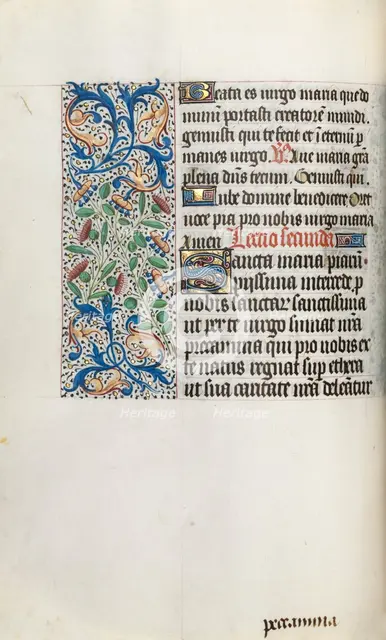 Book of Hours (Use of Rouen): fol. 35v, c. 1470. Creator: Master of the Geneva Latini (French, active Rouen, 1460-80).