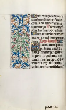 Book of Hours (Use of Rouen): fol. 35v, c. 1470. Creator: Master of the Geneva Latini (French, active Rouen, 1460-80)