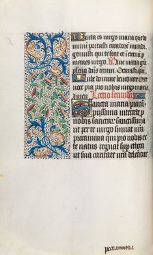 Book of Hours (Use of Rouen): fol. 35v, c. 1470. Creator: Master of the Geneva Latini (French, active Rouen, 1460-80)