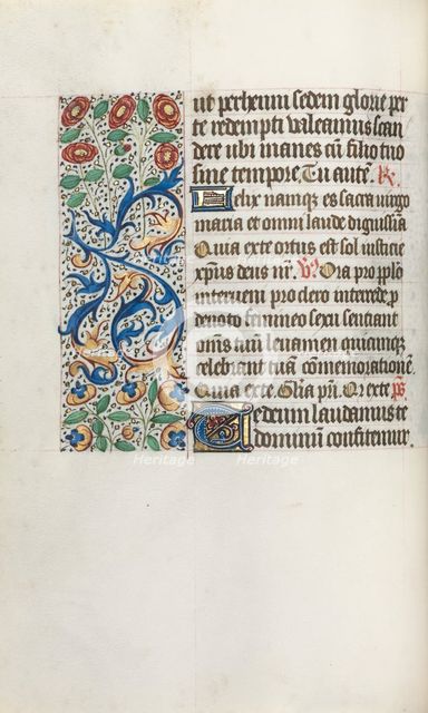 Book of Hours (Use of Rouen): fol. 36v, c. 1470. Creator: Master of the Geneva Latini (French, active Rouen, 1460-80).