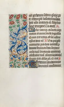 Book of Hours (Use of Rouen): fol. 36v, c. 1470. Creator: Master of the Geneva Latini (French, active Rouen, 1460-80)