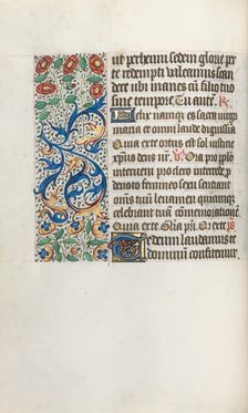 Book of Hours (Use of Rouen): fol. 36v, c. 1470. Creator: Master of the Geneva Latini (French, active Rouen, 1460-80)