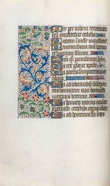 Book of Hours (Use of Rouen): fol. 37v, c. 1470. Creator: Master of the Geneva Latini (French, active Rouen, 1460-80)