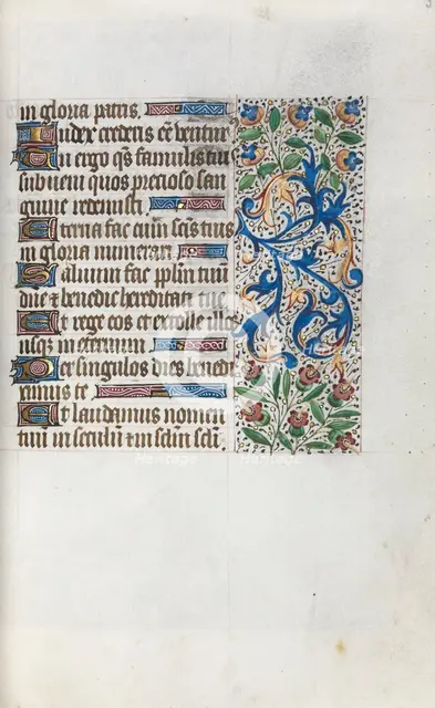 Book of Hours (Use of Rouen): fol. 38v, c. 1470. Creator: Master of the Geneva Latini (French, active Rouen, 1460-80).