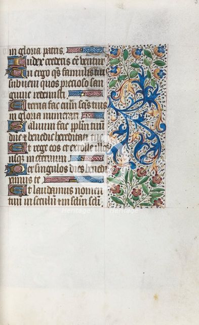 Book of Hours (Use of Rouen): fol. 38v, c. 1470. Creator: Master of the Geneva Latini (French, active Rouen, 1460-80).