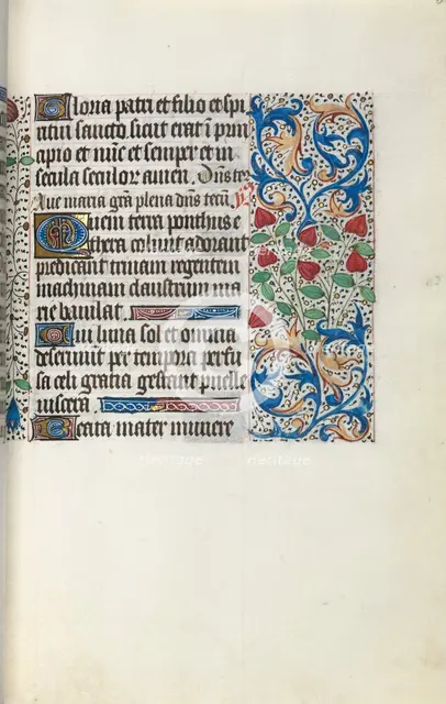 Book of Hours (Use of Rouen): fol. 30r, c. 1470. Creator: Master of the Geneva Latini (French, active Rouen, 1460-80).