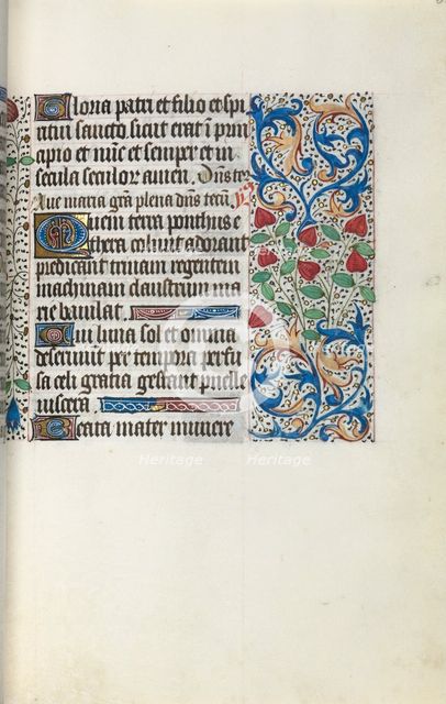 Book of Hours (Use of Rouen): fol. 30r, c. 1470. Creator: Master of the Geneva Latini (French, active Rouen, 1460-80).