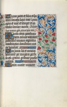 Book of Hours (Use of Rouen): fol. 30r, c. 1470. Creator: Master of the Geneva Latini (French, active Rouen, 1460-80)